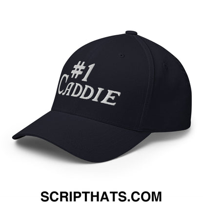 Number 1 Caddie Embroidered Stretch Fit Golf Hat