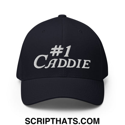 Number 1 Caddie Embroidered Stretch Fit Golf Hat