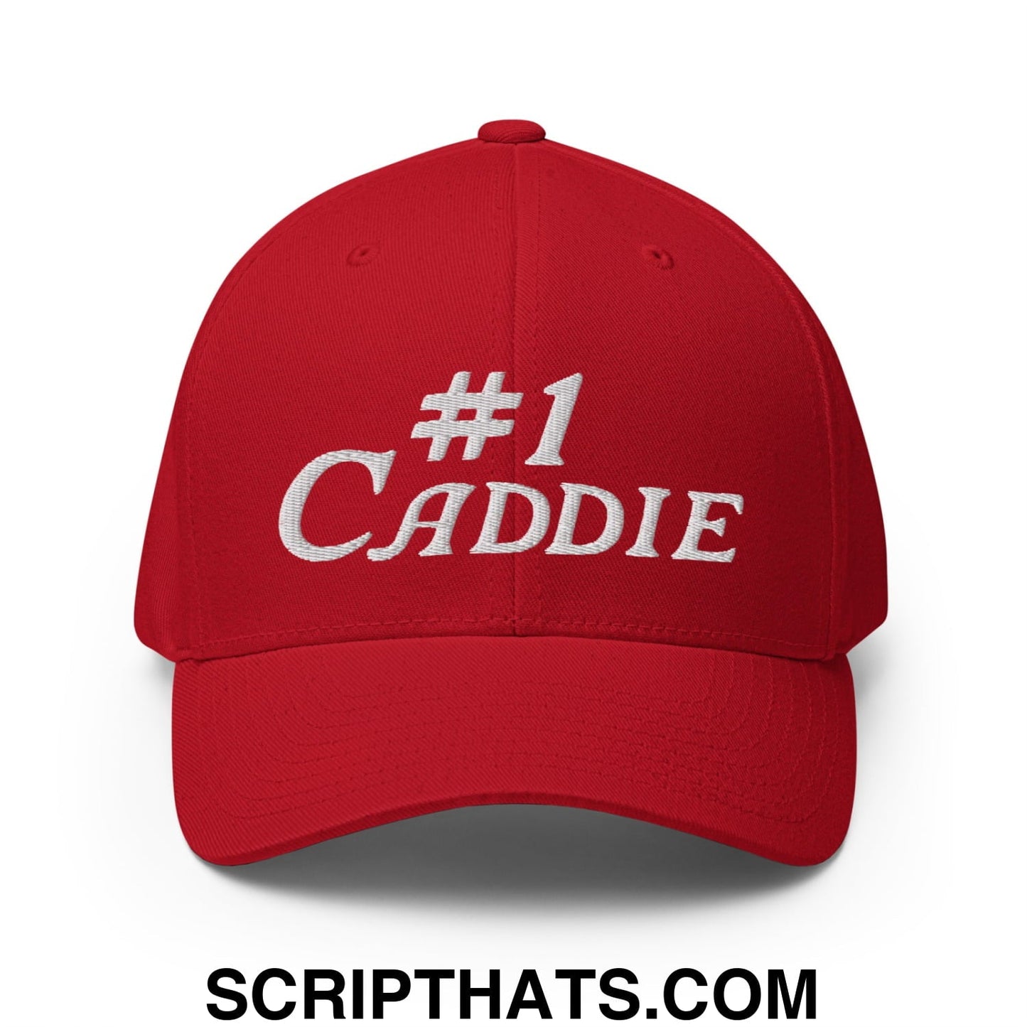 Number 1 Caddie Embroidered Stretch Fit Golf Hat