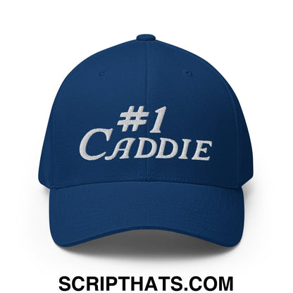 Number 1 Caddie Embroidered Stretch Fit Golf Hat
