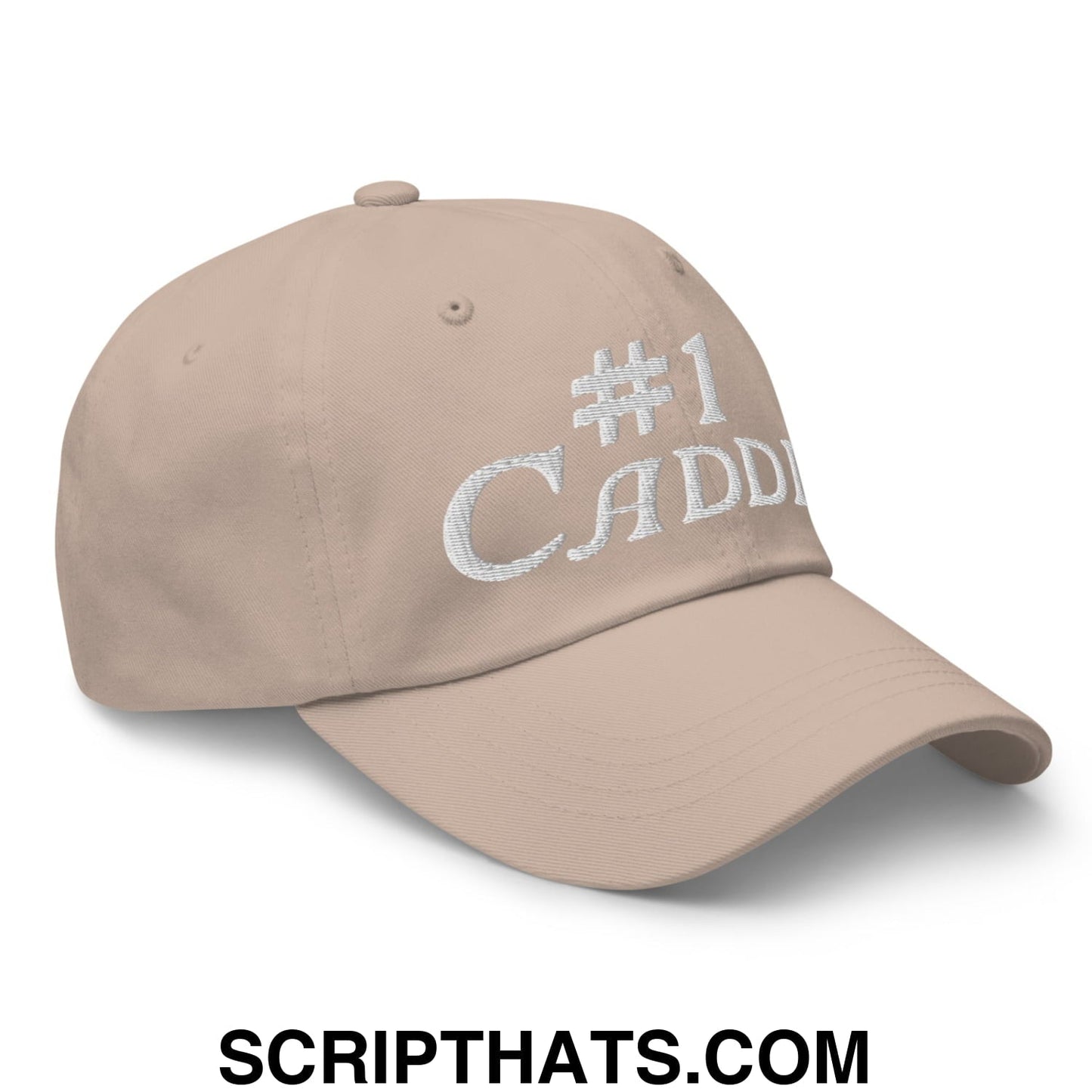 Number 1 Caddie Embroidered Unstructured Golf Dad Hat