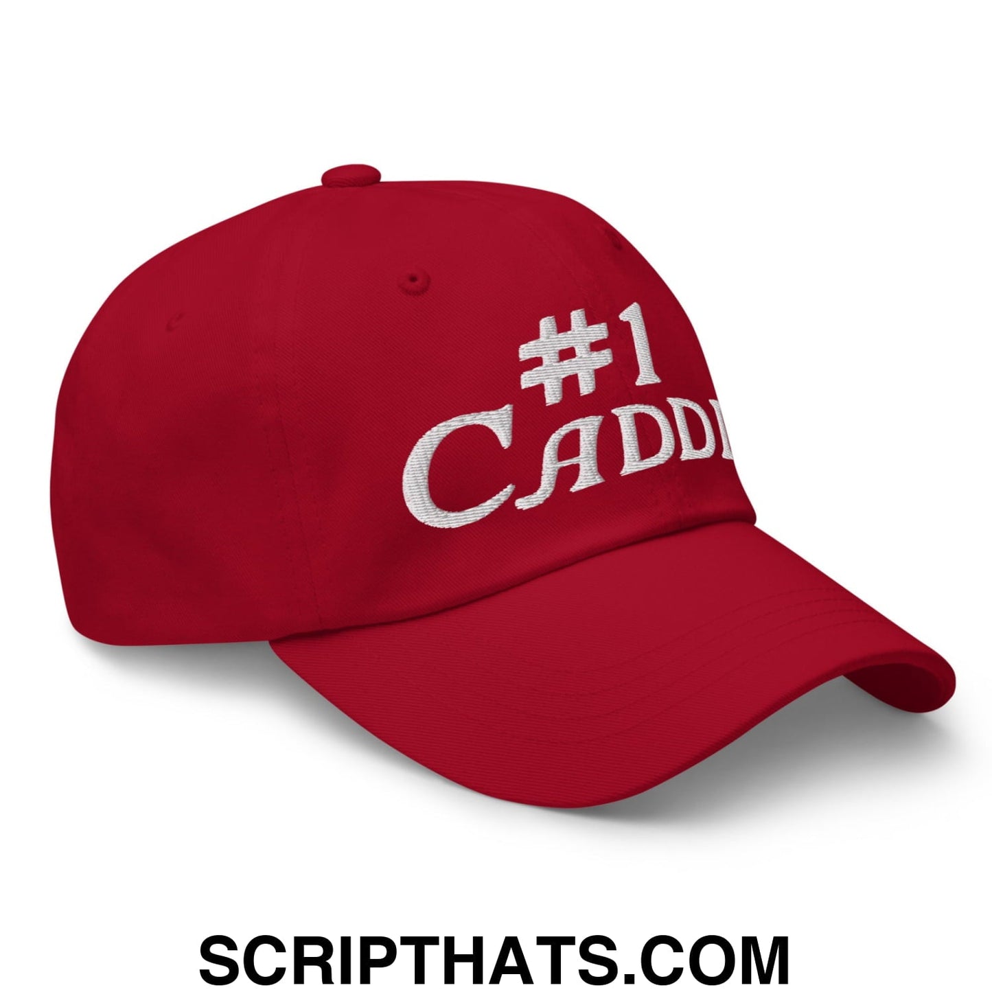 Number 1 Caddie Embroidered Unstructured Golf Dad Hat