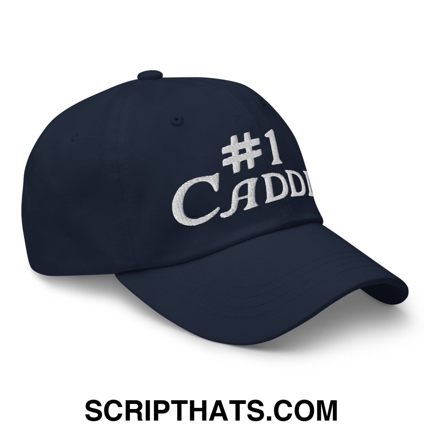 Number 1 Caddie Embroidered Unstructured Golf Dad Hat