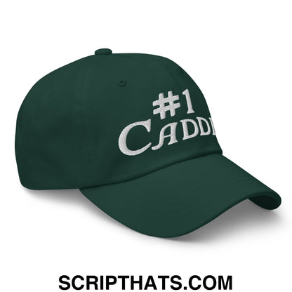 Number 1 Caddie Embroidered Unstructured Golf Dad Hat
