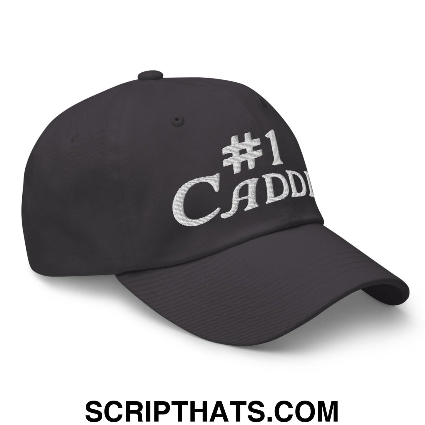 Number 1 Caddie Embroidered Unstructured Golf Dad Hat