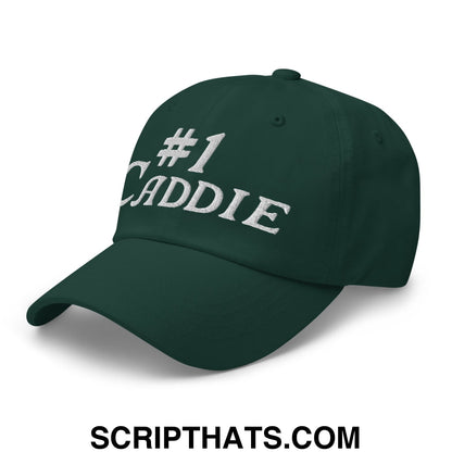 Number 1 Caddie Embroidered Unstructured Golf Dad Hat