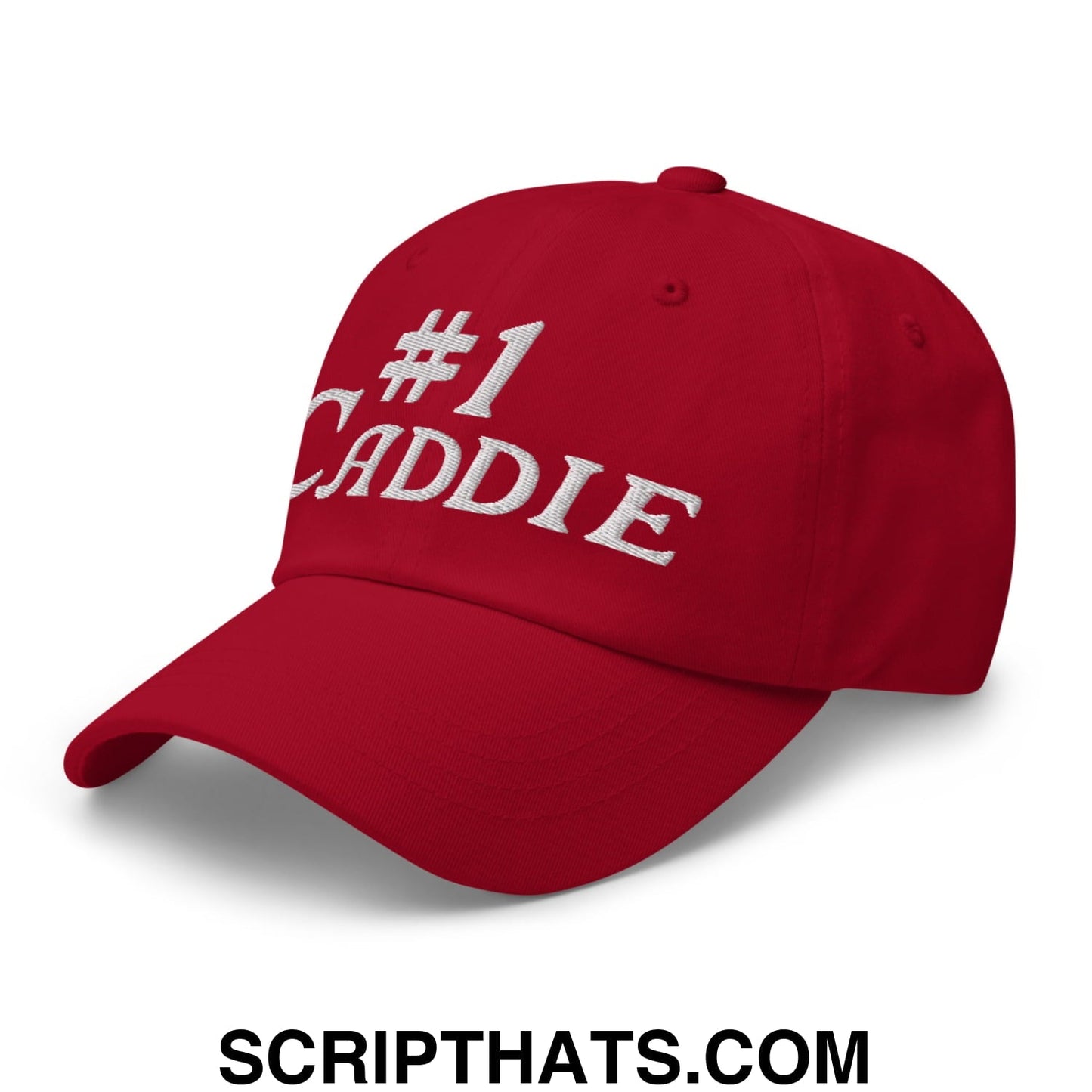 Number 1 Caddie Embroidered Unstructured Golf Dad Hat