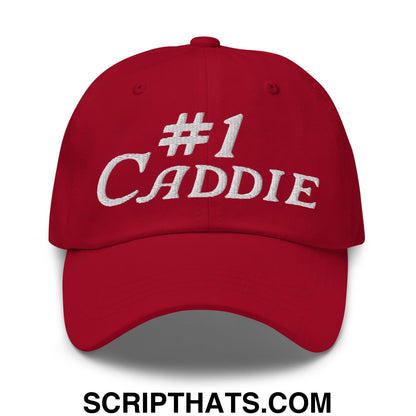 Number 1 Caddie Embroidered Unstructured Golf Dad Hat