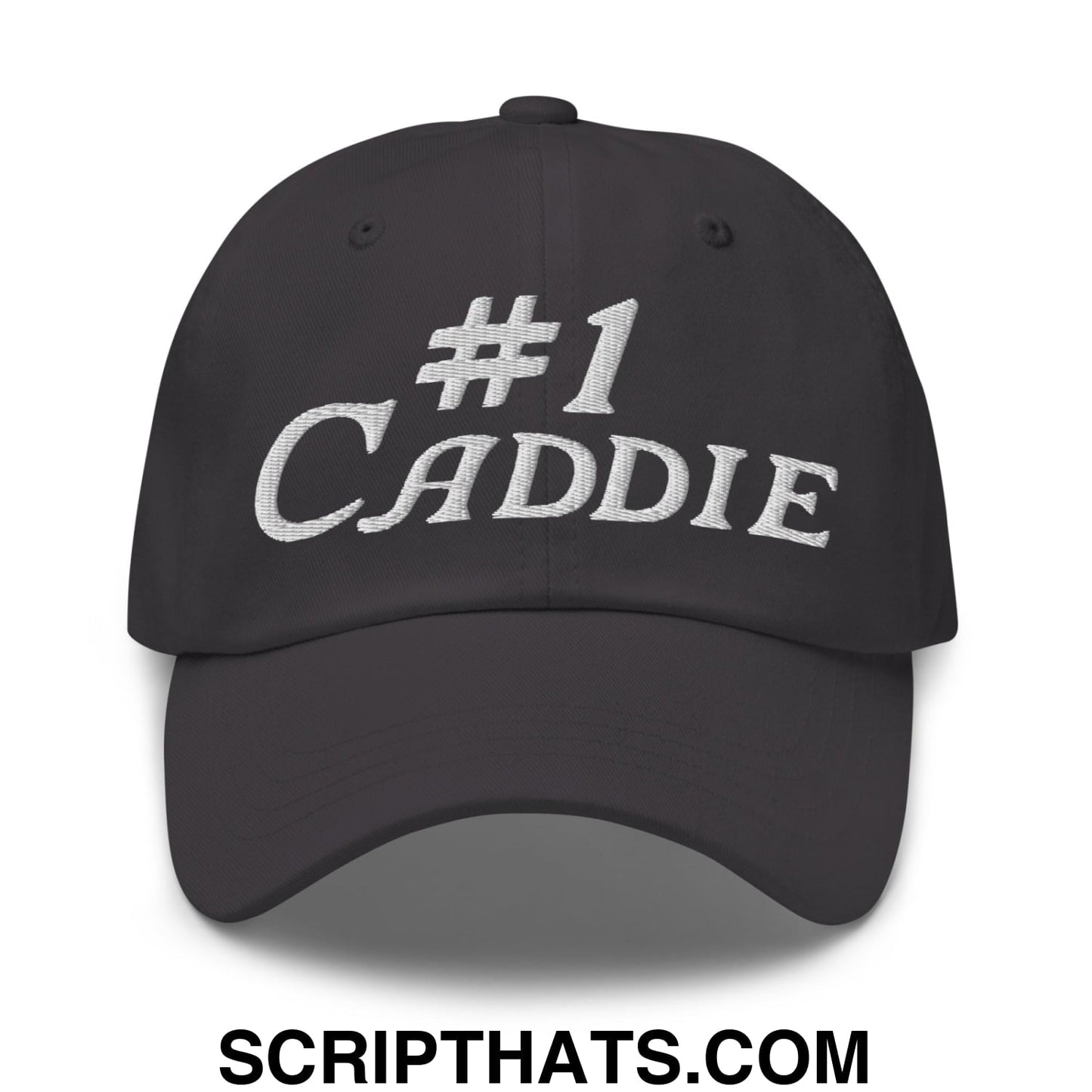 Number 1 Caddie Embroidered Unstructured Golf Dad Hat