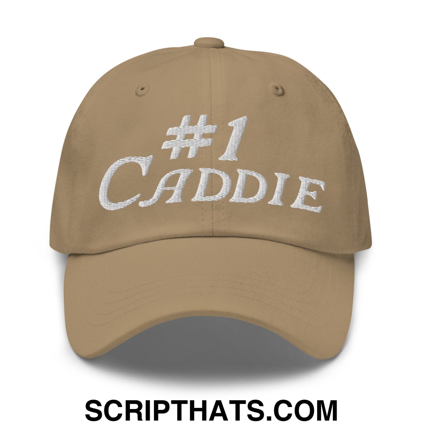 Number 1 Caddie Embroidered Unstructured Golf Dad Hat