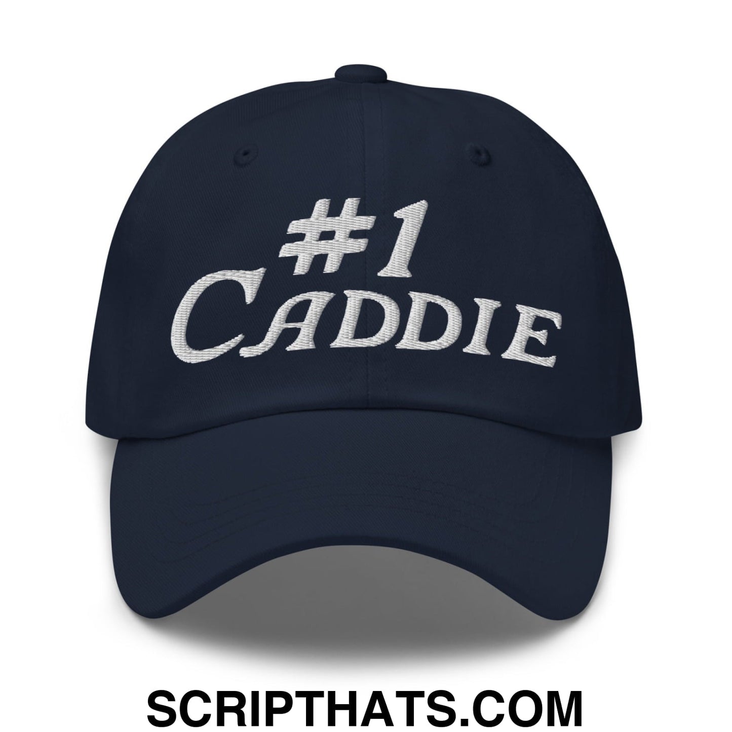 Number 1 Caddie Embroidered Unstructured Golf Dad Hat