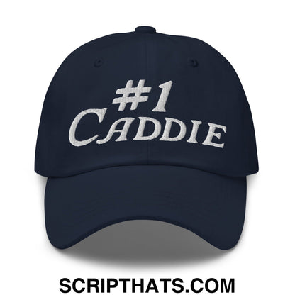 Number 1 Caddie Embroidered Unstructured Golf Dad Hat