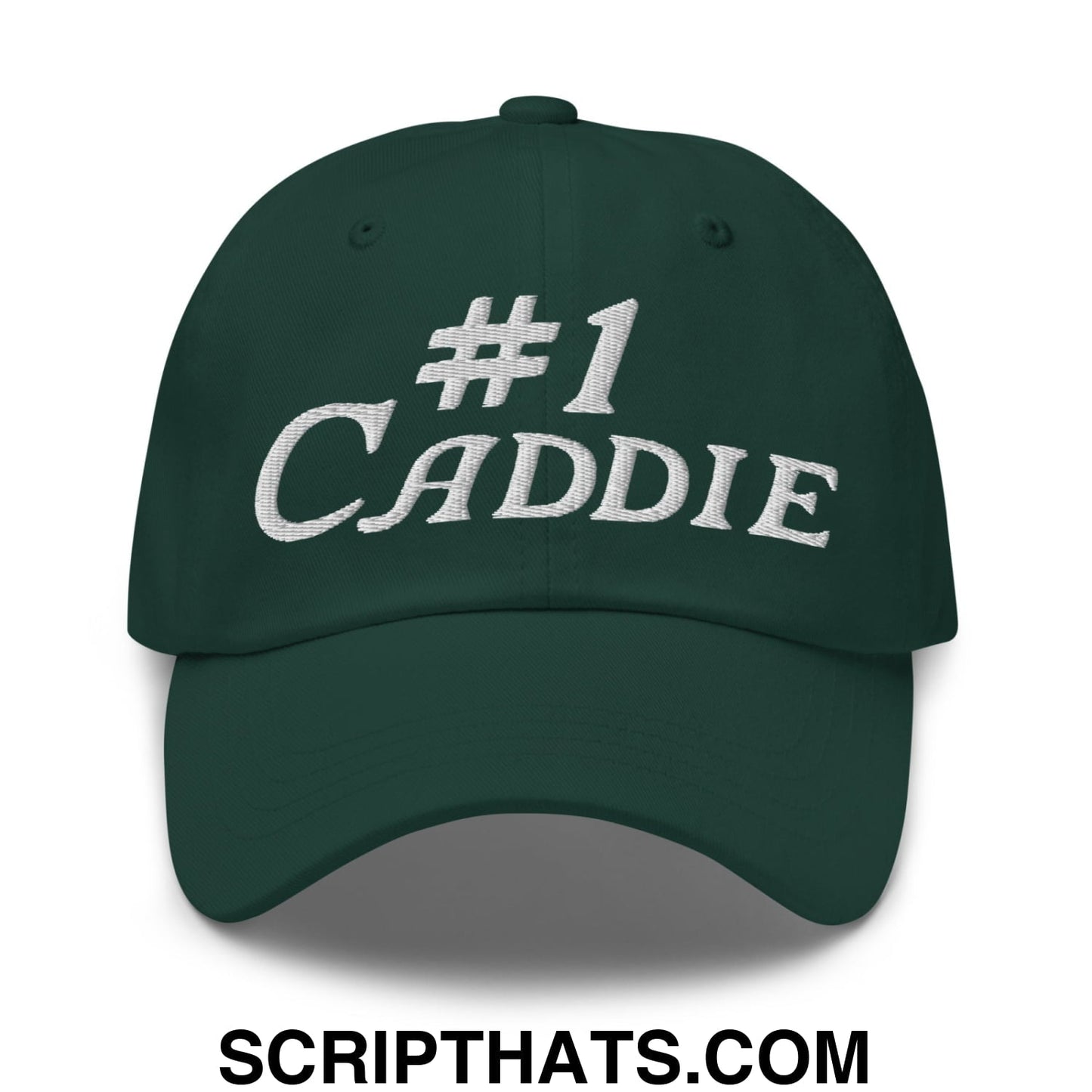 Number 1 Caddie Embroidered Unstructured Golf Dad Hat