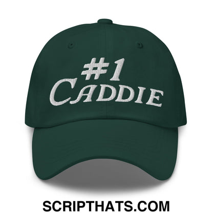 Number 1 Caddie Embroidered Unstructured Golf Dad Hat