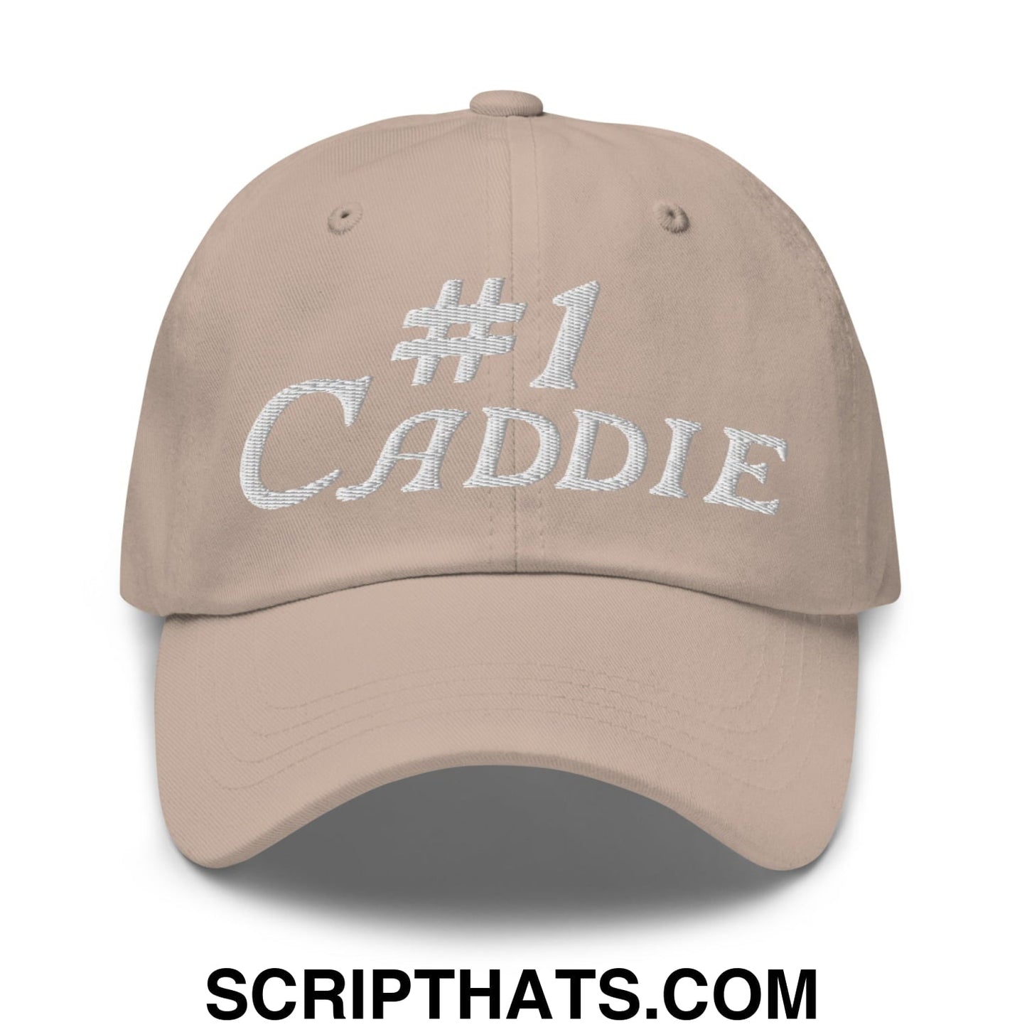 Number 1 Caddie Embroidered Unstructured Golf Dad Hat