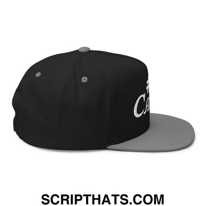 Number 1 Caddie Flat Brim Bill 5 Panel Golf Snapback Hat