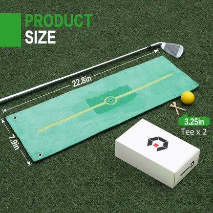 GAIARENA Golf Hitting Mat Swing Path Feedback Outdoor Training Mat Accessories