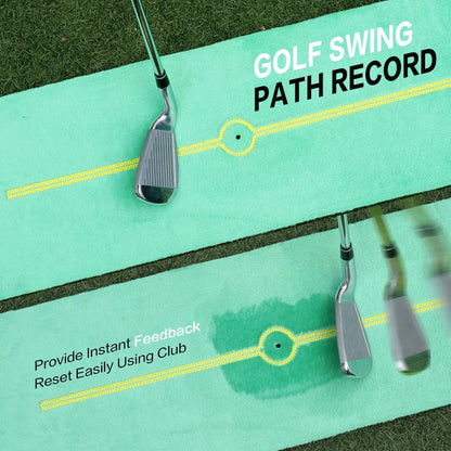 GAIARENA Golf Hitting Mat Swing Path Feedback Outdoor Training Mat Accessories