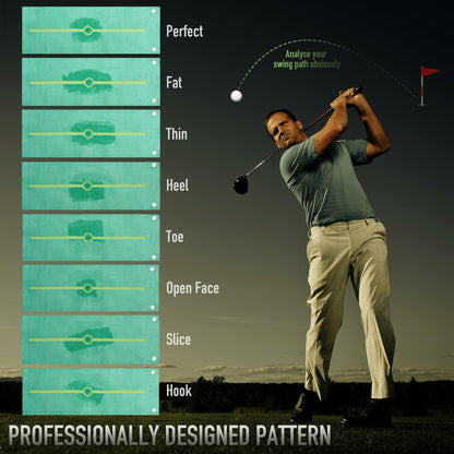 GAIARENA Golf Hitting Mat Swing Path Feedback Outdoor Training Mat Accessories