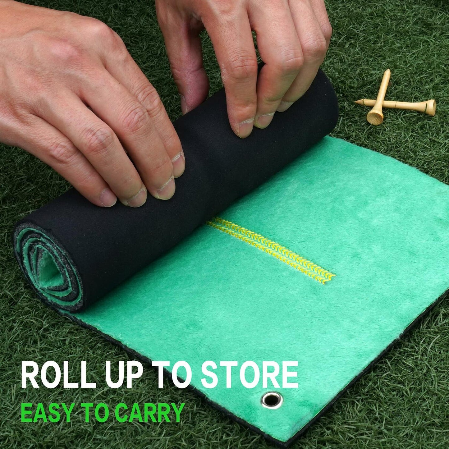 GAIARENA Golf Hitting Mat Swing Path Feedback Outdoor Training Mat Accessories