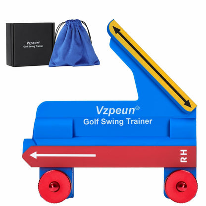 Vzpeun Golf Swing Trainer Aid Grip Alignment Sticks Portable Blue