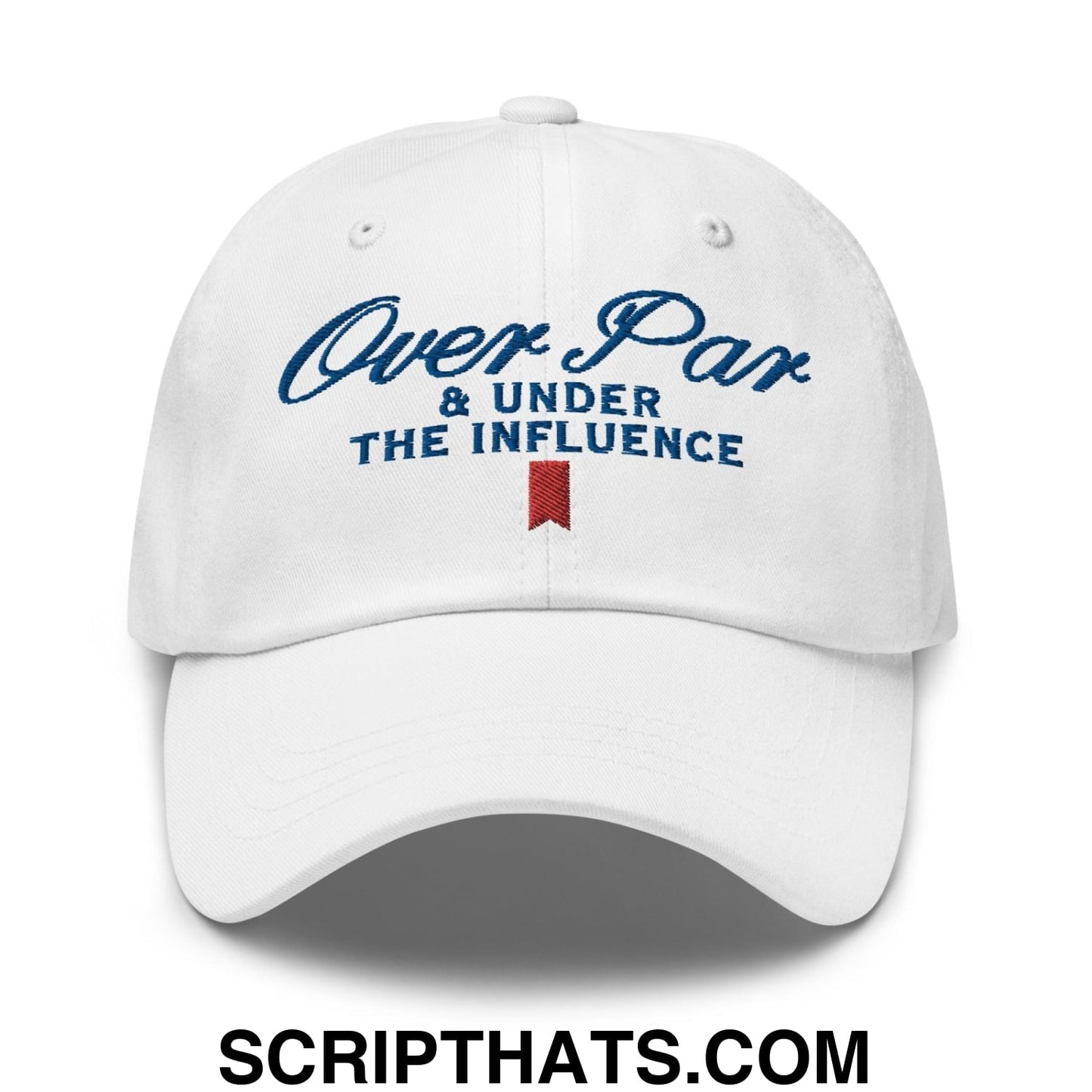 Over Par and Under the Influence Golf Dad Hat