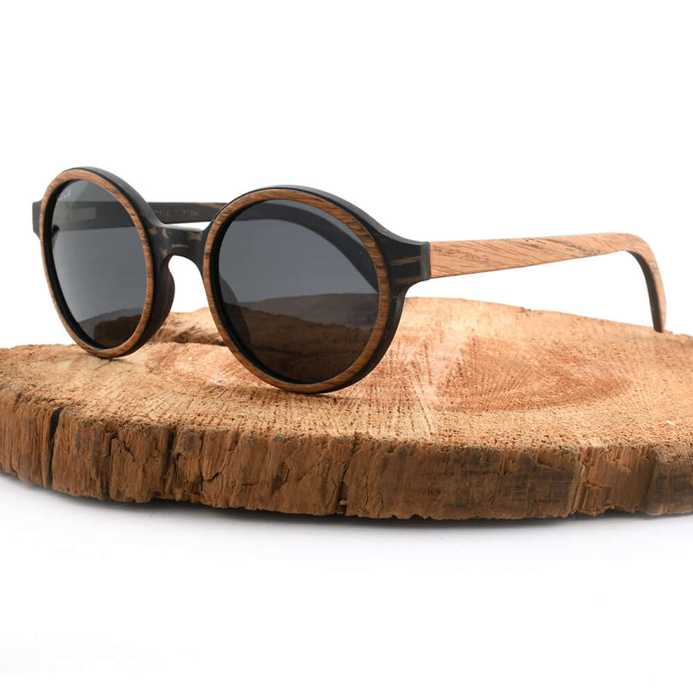 Pepe – Iconic Round Wood Sunglasses