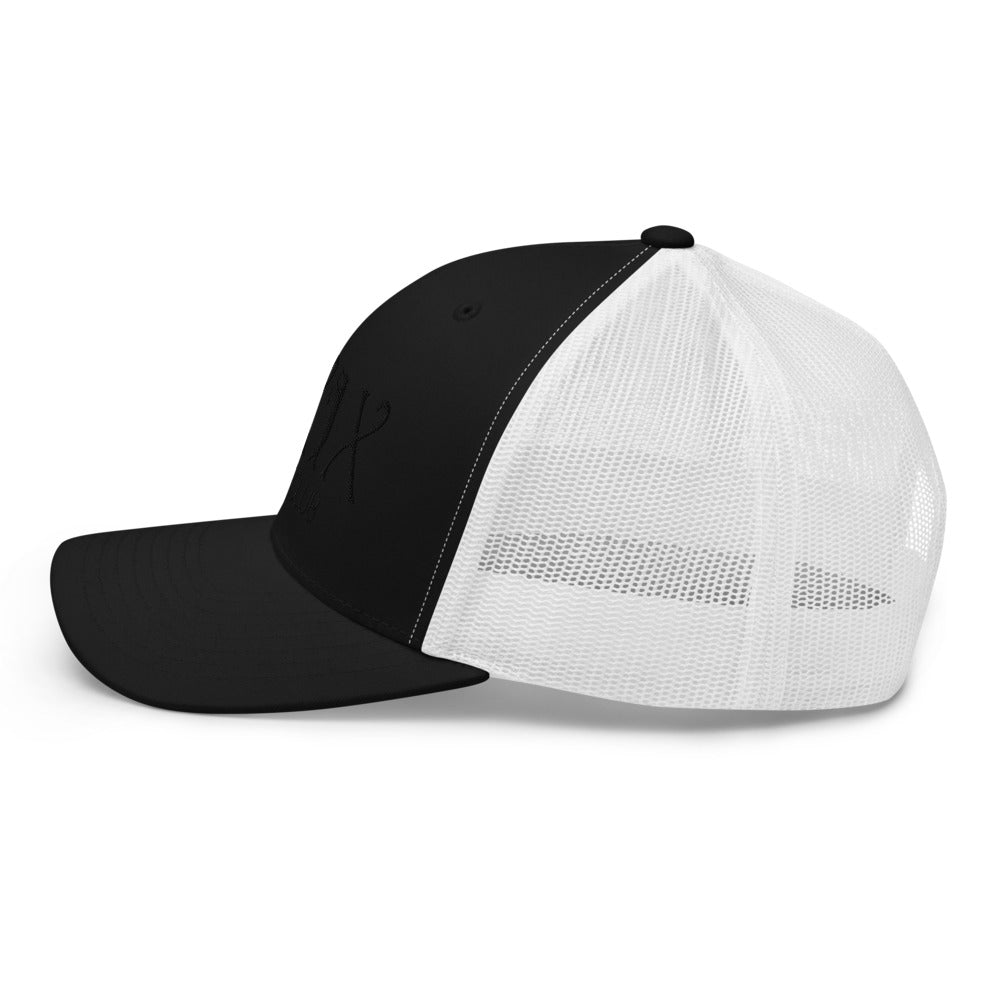 Curve Logo Trucker Cap - Black Logo