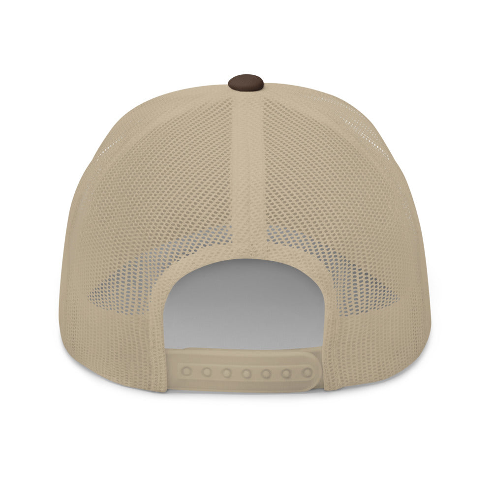 Curve Logo Trucker Cap - Blue Logo