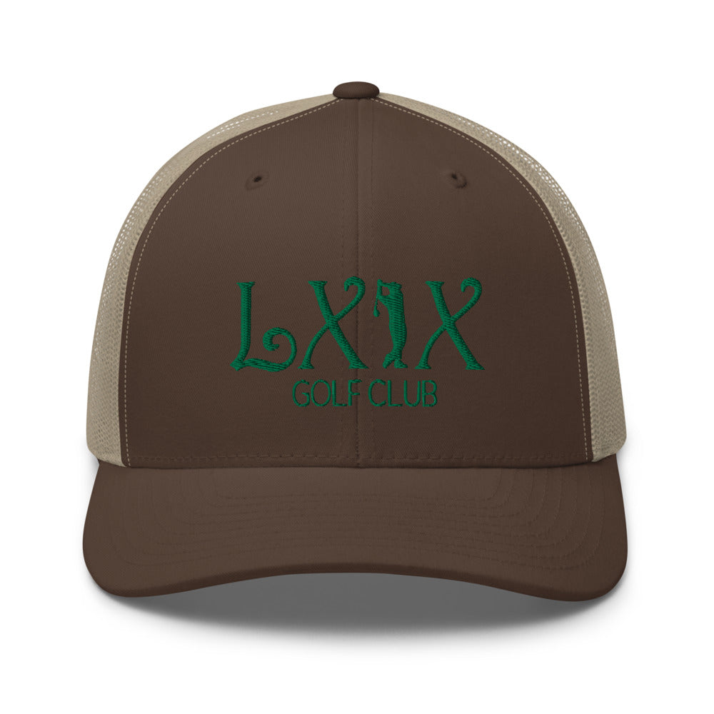 Curve Logo Trucker Cap - Green Logo