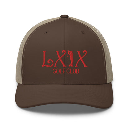 Curve Logo Trucker Cap - Red Logo