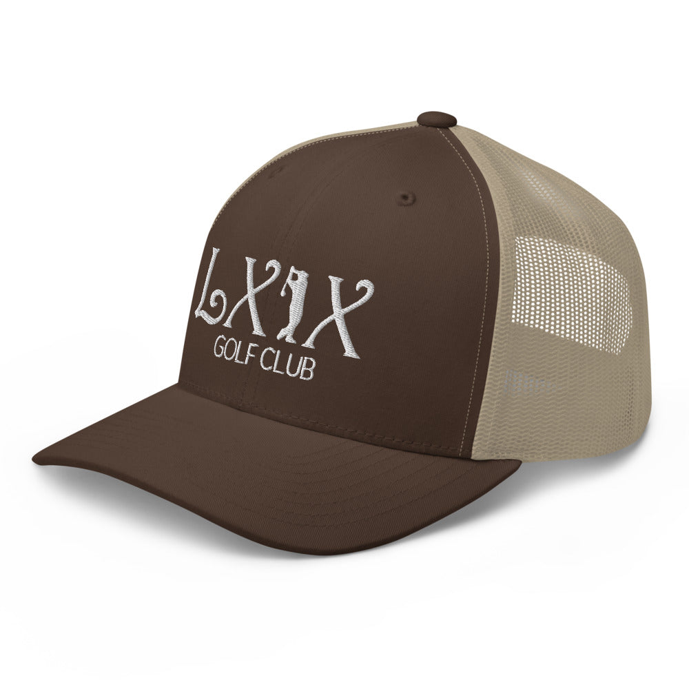 Curve Logo Trucker Cap - White Logo