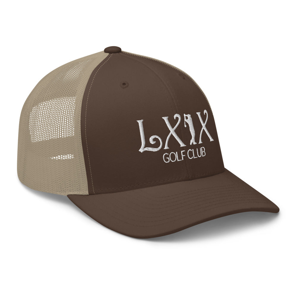 Curve Logo Trucker Cap - White Logo