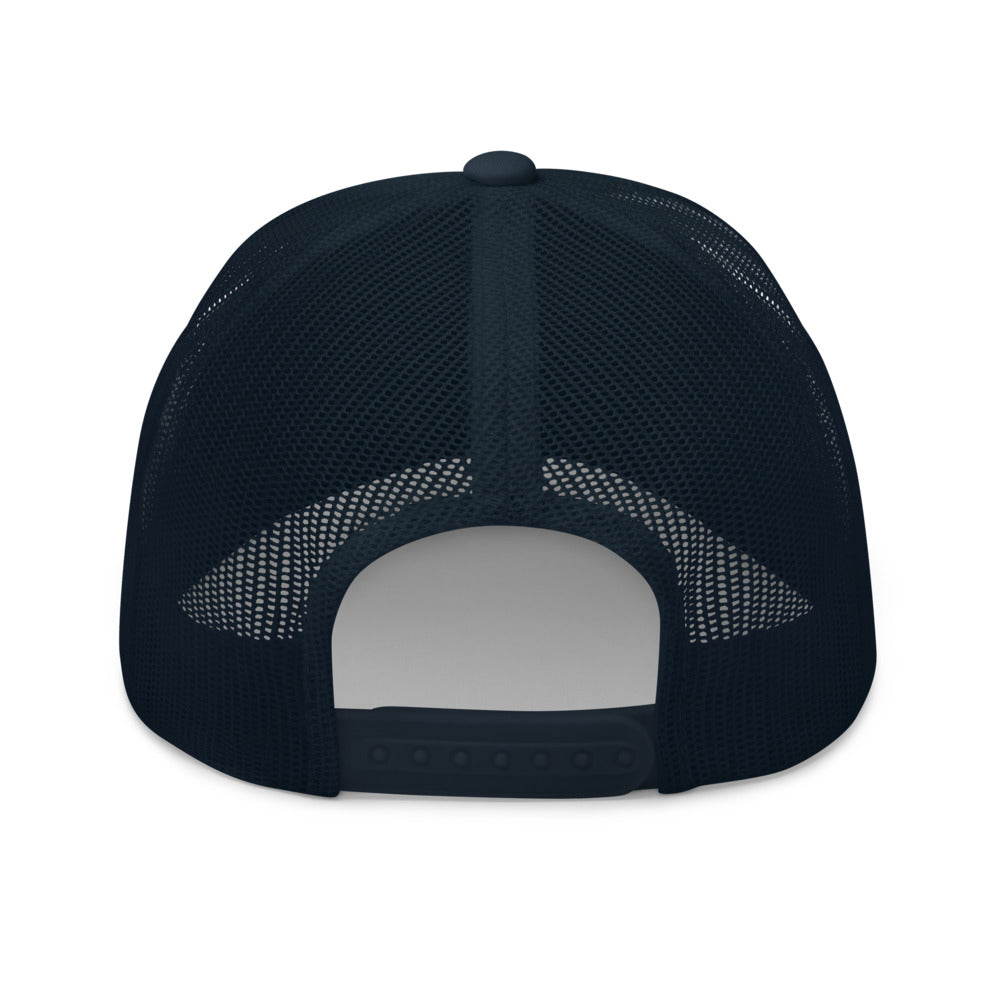 Curve Logo Trucker Cap - White Logo