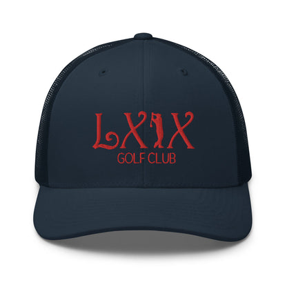 Curve Logo Trucker Cap - Red Logo