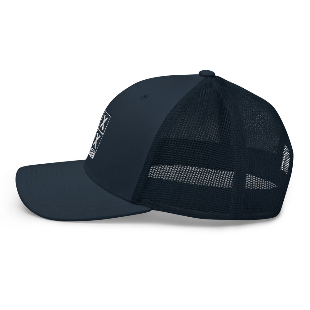 Four Box Logo Trucker Cap - White Logo