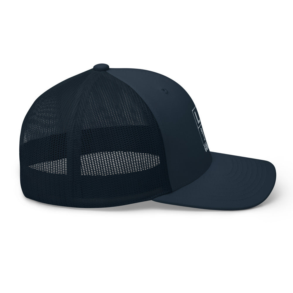 Four Box Logo Trucker Cap - Gray Logo