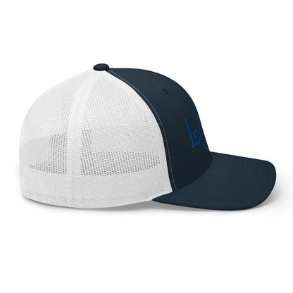 Curve Logo Trucker Cap - Blue Logo