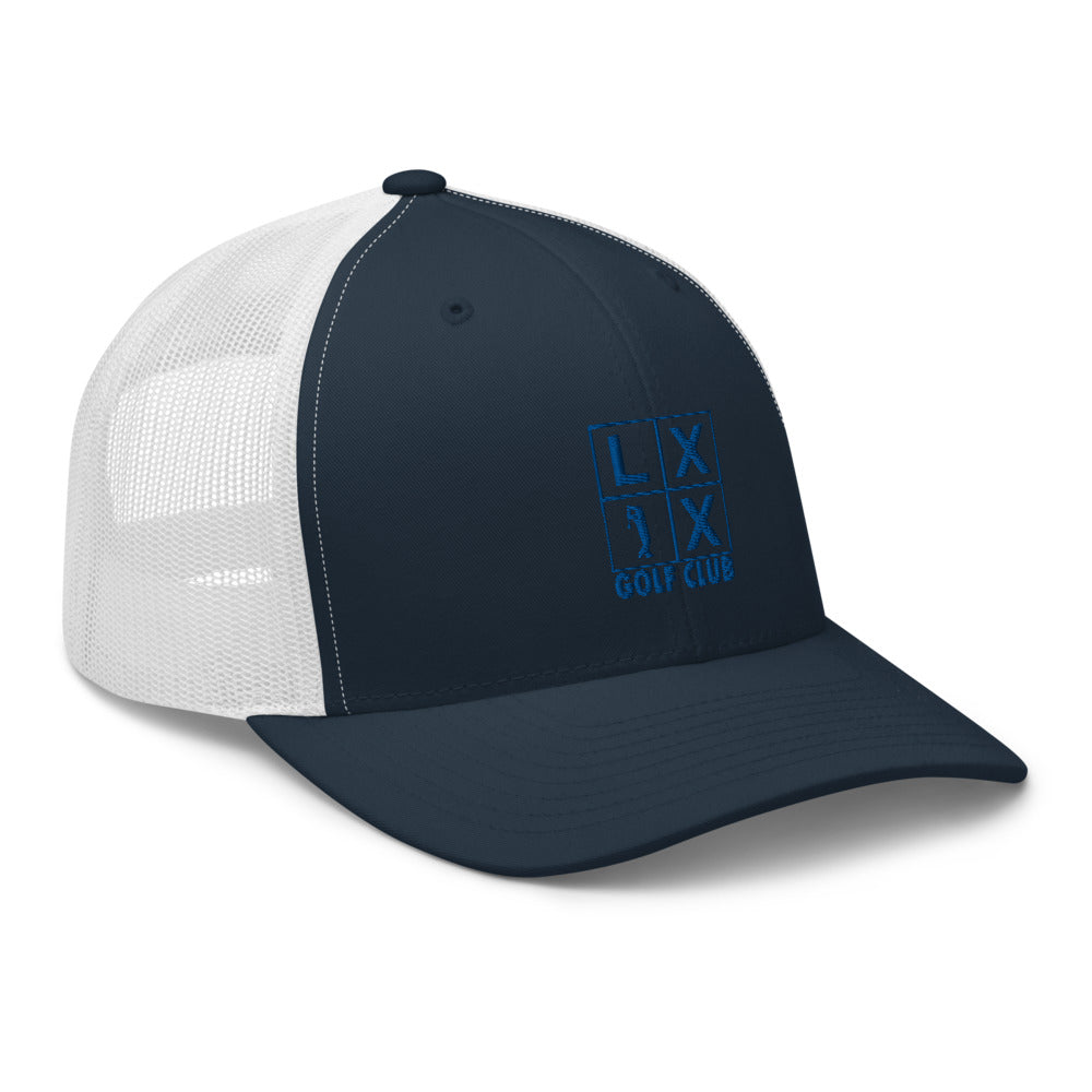 Four Box Logo Trucker Cap - Blue Logo