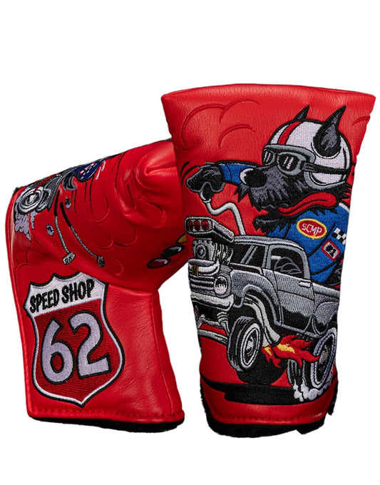 Scotty Cameron Limited Red Speed Dog Mid-Mallet Putter Headcover