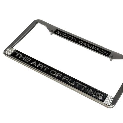 Scotty Cameron "The Art of Putting" Chrome/Black License Plate Frame