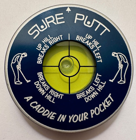 Sure Putt Pro Golf Green Reader -  Navy Blue