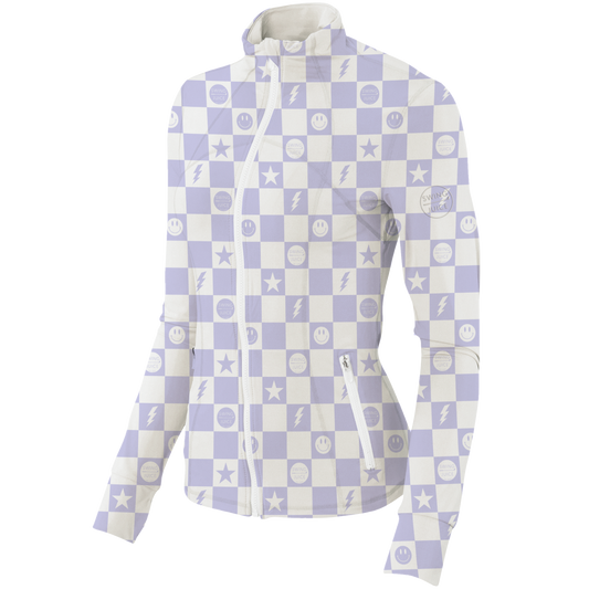 Golf Smile Face Women's Full Zip - Final Sale