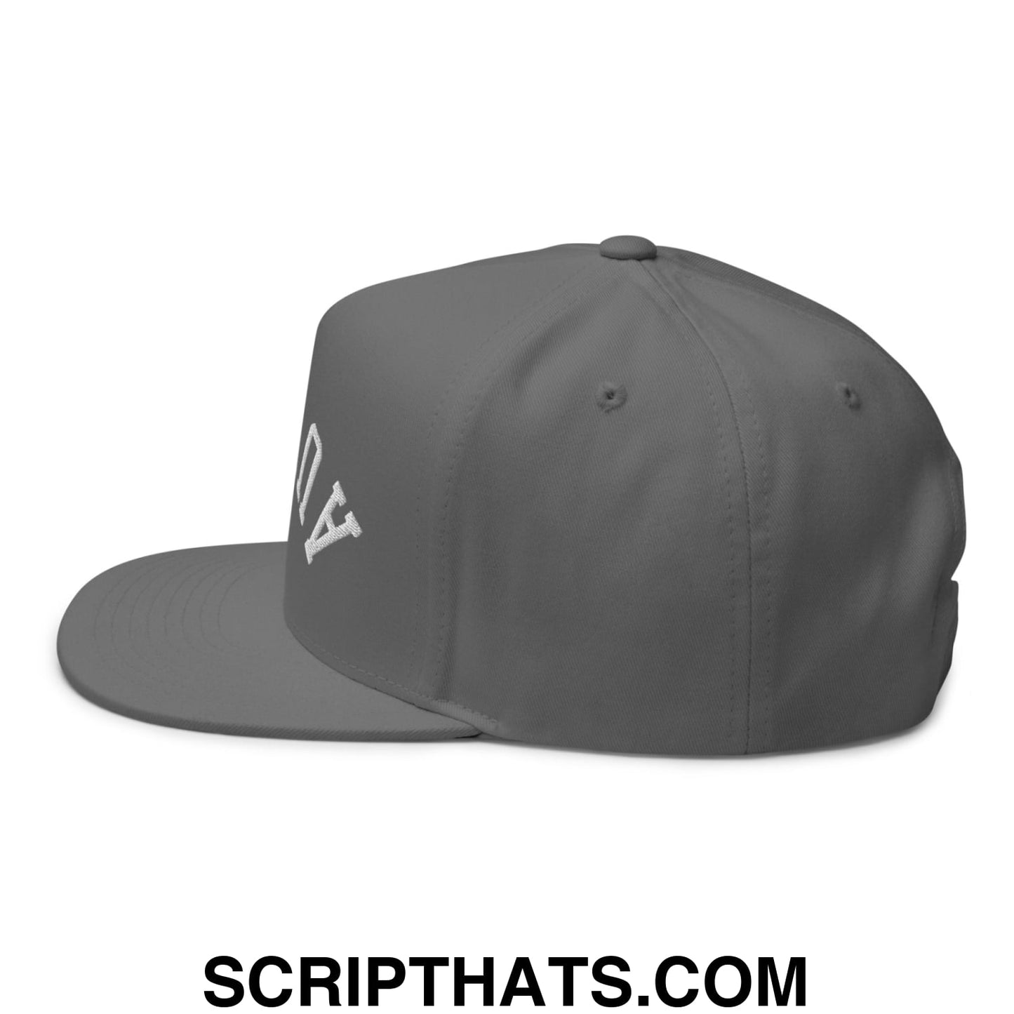 Upside Down Augusta Embroidered Flat Brim Bill Golf 5 Panel Snapback Hat