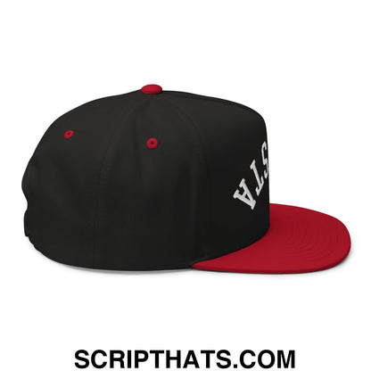 Upside Down Augusta Embroidered Flat Brim Bill Golf 5 Panel Snapback Hat