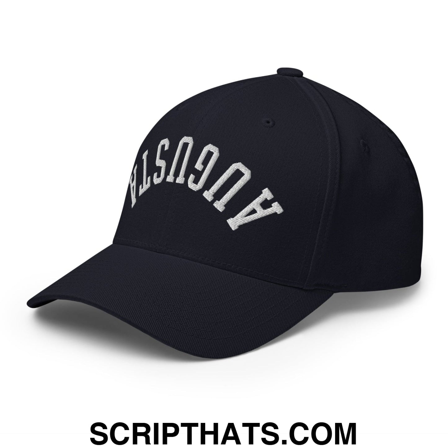 Upside Down Augusta Embroidered Stretch Fit Golf Hat