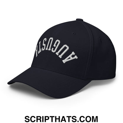 Upside Down Augusta Embroidered Stretch Fit Golf Hat