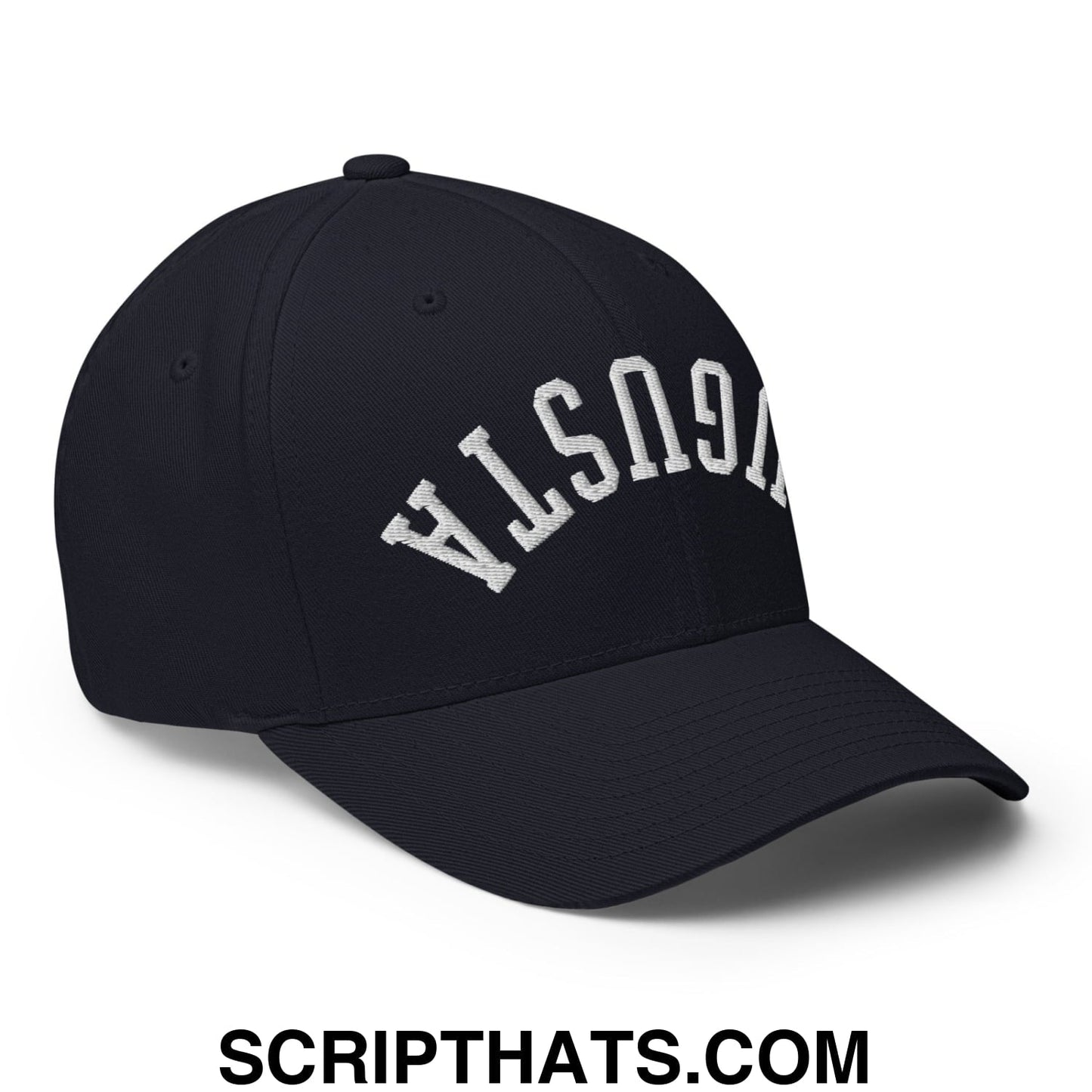 Upside Down Augusta Embroidered Stretch Fit Golf Hat