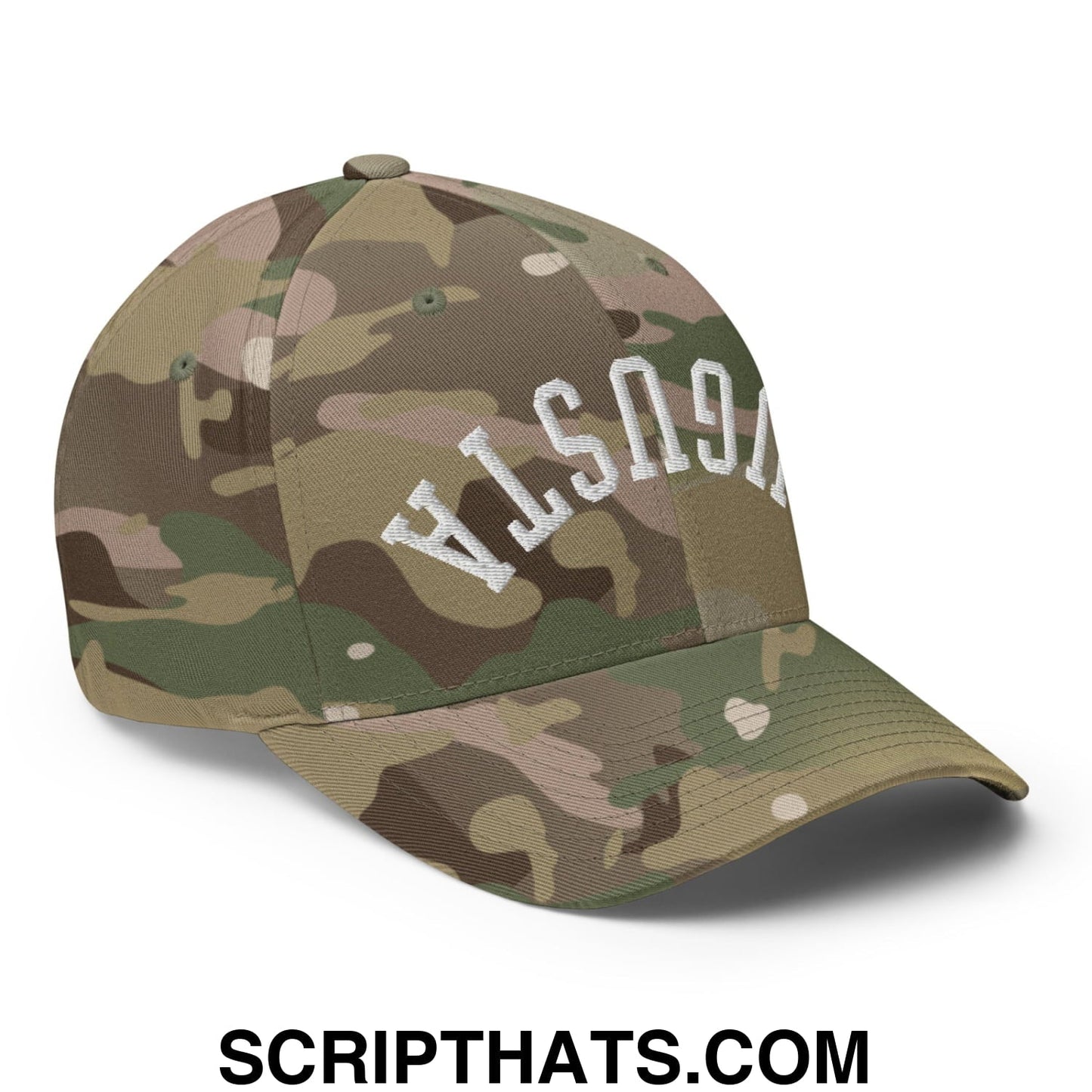 Upside Down Augusta Embroidered Stretch Fit Golf Hat
