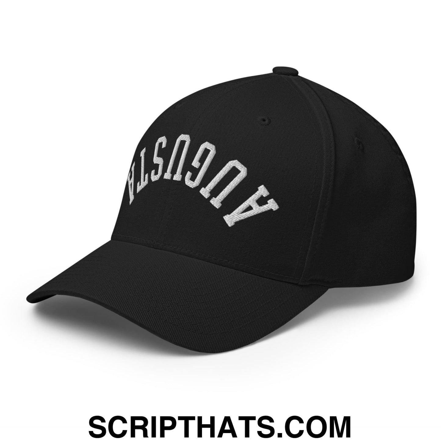 Upside Down Augusta Embroidered Stretch Fit Golf Hat